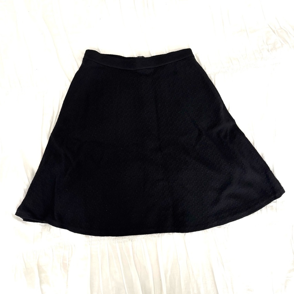 Theory Black A-Line Skirt
